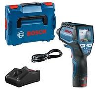 Détecteur thermique Bosch Professional GIS 1000 C avec batterie 12V 2,0Ah, carte Quickstart, cable USB, en L-Boxx - 0601083301