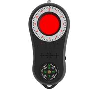 Détecteurs de Caméra Espion RF sans Fil Anti-Espion Bug Détecteur avec Visionneuse Infrarouge et Lumière LED Alarme Anti-Effraction