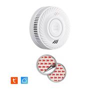 Détecteurs de fumée - Pile 10 ans scellée - Connecté Wifi - Normes CE et EN + Kit de fixation magnétique