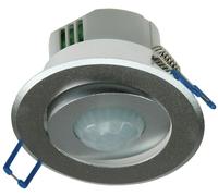 Lot de 10 spots encastrables avec détecteurs de mouvement pivotant à 360° compatibles Alu LED 6 m argenté