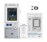 Détecteurs de rayonnement professionnels multifonctions - Système d'alarme immédiat pour la maison, le bureau et l'extérieur - Facile à transporter - Moniteur de force du champ électromagnétique