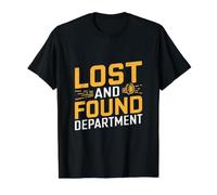 Détection de métaux Amusante du département des Objets trouvés T-Shirt Graphique avec Valeur, Homme, Noir, S