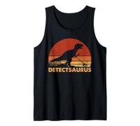 Détection de métaux Dinosaure Detectsaurus Detectorist Humour Débardeur