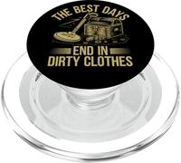 Détection de Métaux Vie The Best Days End in Dirty Clothes PopSockets PopGrip pour MagSafe