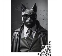 Detective Bat Funny Panneau Décoratif en Métal Rétro 52x38cm/1000pcs pour L’Atelier, Décoration Murale À Offrir pour Une Crémaillère