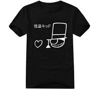 Detective Conan The Phantom Thief Cotton T-Shirt Tee Shirts Top Bloe Black L