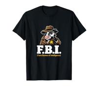 Détective de Vaches Pun du FBI Farm Bureau of Intelligence T-Shirt