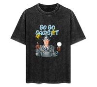 Detective Inspector Gadget Mens T-Shirt Printed Graphic Top Unisex Black Tee L