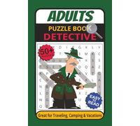Detective Puzzle Book: Word Searches with Easy to Read Print about, Detective, Mystery, Crime and More | 6x9 inches, 110 pages | 50+ Puzzles perfect for Gift, for vacation, Holidays and Free Time.