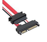 detee Conversion de Lecteur Optique SATA 22P Public vers Slimline 7+6SATA 13P pour Ordinateur Portable 7+15 Disque Dur Mâle