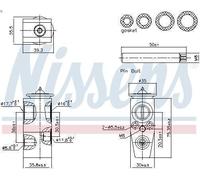 Détendeur de climatisation NISSENS 999445 pour FORD FOCUS III 2 2010-2014