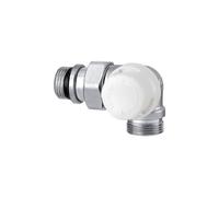 Détendeur double coudé droit pour radiateur laiton chromé G 1/2" Caleffi 2264