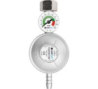 Détendeur gaz propane-butane avec manomètre Pression d'entrée 0,3-16 bar Pression de sortie 37 Mbars