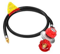 Détendeur propane haute pression réglable 0-10psi, tuyau 4 pieds avec connecteur 1/8"", pour brûleur à propane et friteuse