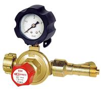 Détendeur Variable de 2 à 4 bar avec Manomètre et Sécurité, Sortie 3/8e Gauche - Accessoire pour Fer à Souder - Lampe à Souder - Fer de Couvreur - Chalumeau d'Étanchéité - Pièces de Rechange - EXPRESS