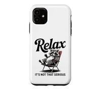 Détendez-Vous, ce n'est Pas Une si Grave Ambiance de Raton Laveur Coque pour iPhone 11