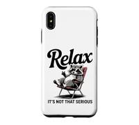 Détendez-Vous, ce n'est Pas Une si Grave Ambiance de Raton Laveur Coque pour iPhone XS Max
