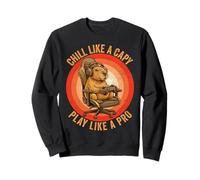 Détendez-Vous comme Un Capy Jouez comme Un Pro Funny Capybara Gaming Sweatshirt
