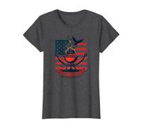 Détendez-Vous, Faites Griller et réalisez Le rêve américain T-Shirt, Femme, Chiné Foncé, XS