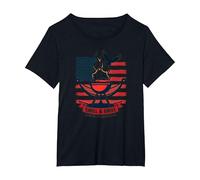 Détendez-Vous, Faites Griller et réalisez Le rêve américain T-Shirt, Femme Grandes Tailles, Noir, 6X