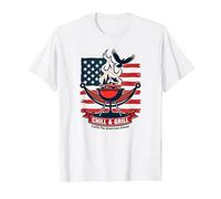 Détendez-Vous, Faites Griller et réalisez Le rêve américain T-Shirt, Homme, Blanc, S