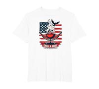 Détendez-Vous, Faites Griller et réalisez Le rêve américain T-Shirt, Homme Grandes Tailles, Blanc, 2X Tall