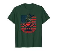 Détendez-Vous, grillez, réalisez Le rêve américain T-Shirt, Homme, Vert Forêt, 3XL