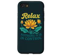 Détendez-Vous Rien n'est en contrôle du Yoga Fleur de Lotus Coque pour iPhone SE (2020) / 7/8