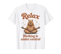 Détendez-Vous, Rien n'est sous contrôle Zen Capybara Funny T-Shirt