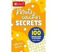 Détente - Mots cachés secrets Plus de 100 grilles pour se détendre - Clément Mercier - Bravo - broché - Livre-jeu