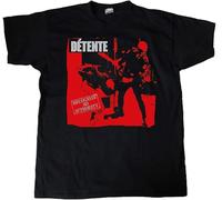Détente Recognize No Authority 1986 T-Shirt Black Tee Manches Courtes(Large)