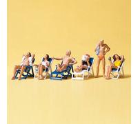 Détente sur chaises longues-HO-1/87-PREISER 10431