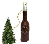 Détenteur d'argent de Noël | Nouveauté portable bonhomme de neige bouteille de bière souvenir | Ornements de Noël amusants | pour la maison, le mur de la voiture, l'intérieur et l'extérieur, fête de v