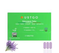 Détergent DUSTGO - Boîte de 15 Pastilles Lavande | Détergent Shampouineuse Canapé, Moquette, Tapis, Anti-Odeurs Animaux | Nettoyant Textile Parfum Relaxant | Sachet Écologique