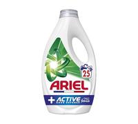 Détergent liquide pour lave-linge Ariel, 25 lavages, +Protection active contre les odeurs, Touch of Febreze, Élimine même les odeurs de transpiration après 7 jours, Fabriqué en France x 4