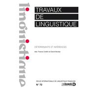 Déterminants et inférences Janvier 2016 - Collectif - De Boeck Supérieur - broché - Revue