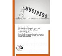 Détermination du prix ou formation de la valeur économique ? NODJIRIM-D (Auteur)