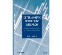 Deterministic Operations Research by David J. RoseHulman Institute of Technology Rader Hardcover Book David J. RoseHulman Institute of Technology Rader (Auteur)