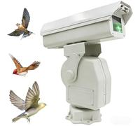 Deterrent À Oiseaux Laser Intelligente Solaire, Répulsif À Oiseaux Silencieux À Haute Puissance, Rotation 360°, Contrôle APP & Temporisateur,IP66 Pour Substation, Ferme, Verger Et Entrepôt(2W,B)