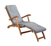 Detex Coussin de Chaise Longue Respirant Gris chiné