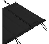 Detex Coussin pour Bain de Soleil Anthracite rembourré 7 cm d'épaisseur Oreiller Inclus avec Sangles Coussin pour transat
