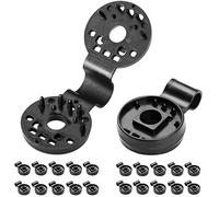 Detex Set de 20 Clips de Fixation 3,8cm Noir pour Brise-Vent Brise-Vue réutilisable Fixation Sardines Trous supplémentaires Maison Jardin