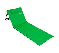 Detex® Tapis de Plage Vert 158x56cm transat rembourré avec Dossier Pliable natte de Plage transportable extérieur