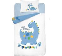 DETEXPOL Drap de lit en bambou Dino bleu Coton, Bambou, 100/135, 40/60 cm