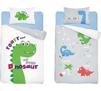 Detexpol Linge de lit en coton 90x120 vert dinosaure 3953 B Mayamoo 105