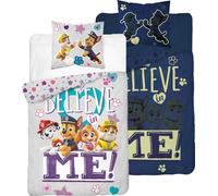 DETEXPOL Literie Patrouille Paw croire lumineux Coton, 140/200, 70/80 cm