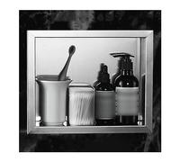 DETMOL Niche de Douche en Acier Inoxydable et étagère encastrée étanche pour Le Rangement de la Salle de Bain, Niche Anti-Fuite pour shampoing et Produits de Toilette