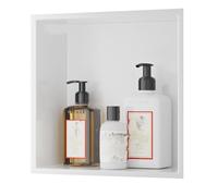 DETMOL Niches encastrées en Acier Inoxydable pour salles de Bains, Articles de Toilette et cosmétiques, cloisons de Meubles TV