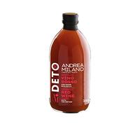 Deto Andrea Milano, Vinaigre de vin rouge avec mère, non filtré et non pasteurisé, utilisé comme boisson si dilué avec de l'eau et comme assaisonnement pour vos plats préférés, fabriqué en Italie, 500