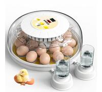 DETODDA Couveuse Oeuf Automatique, Couveuse Poussin, Incubateur Oeuf automatique avec Retourneur d'œufs, Recharge d'eau externe automatique, Ajout Automatique d'eau et Éclairage des Œufs - 18 œufs